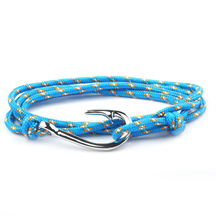 Fashion Hot Multilayer Rope Bracelet hope Anchor Sailor Anchor Bracelets For Men and Women Best Gift Hook Bracelet