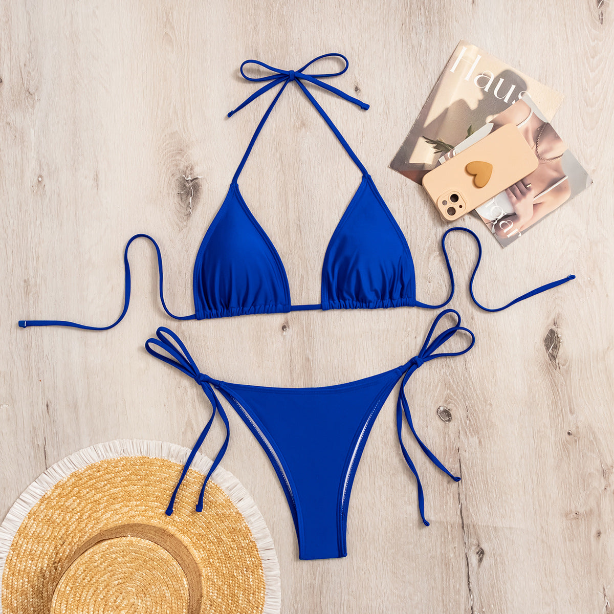 Swimwear Women Bandage Women Triangle Bathing Suits 2 Pieces Bikini Bowknot Swimsuit Bikini Set Swimwear Bikini Sets Bikinis Bathing Suit Push Up Swimsuit Summer Beachwear