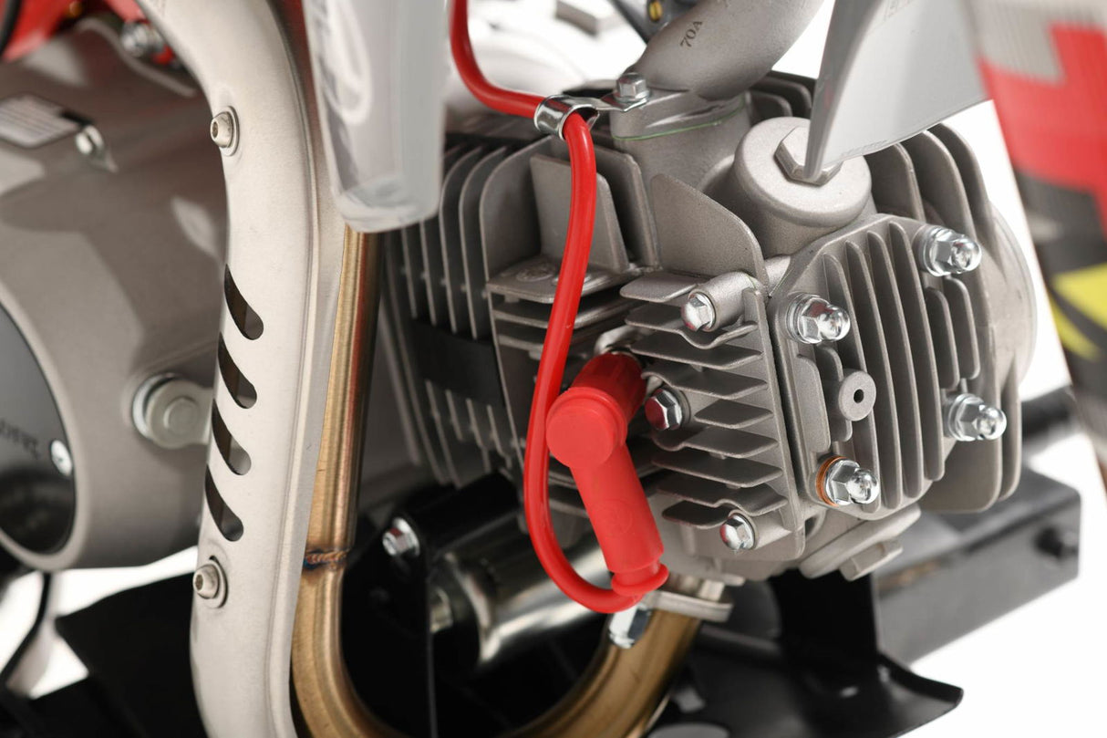 TrailMaster MK125S Pro Series Dirt Bike, 4-Speed Semi-Automatic, Electric Start, Dual Disc Brakes, (14/12) Wheels