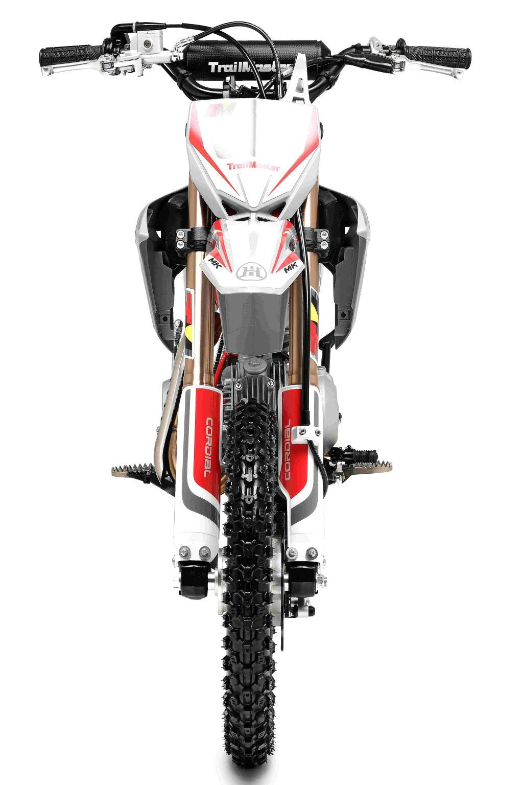 TrailMaster MK125 Dirt Bike 4-Speed Manual Dual Disc Brakes, Electric Start (14/12), Ages 12 and up