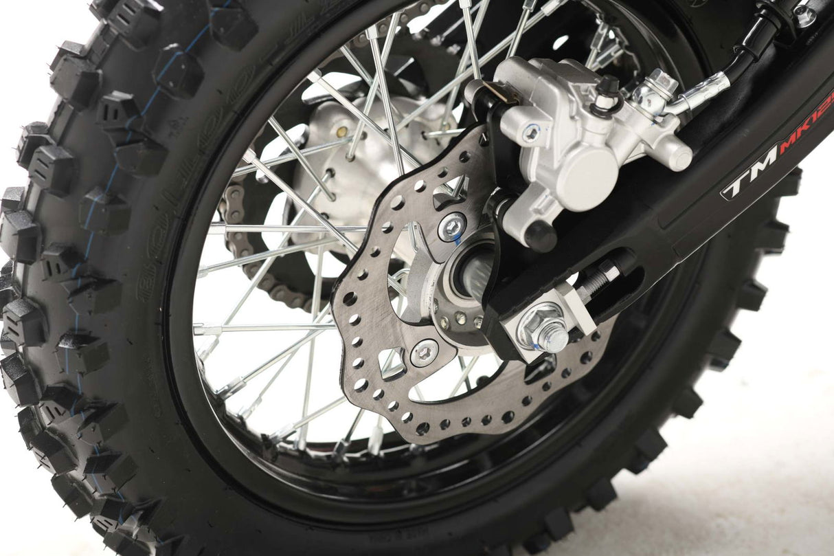 TrailMaster MK125S Pro Series Dirt Bike, 4-Speed Semi-Automatic, Electric Start, Dual Disc Brakes, (14/12) Wheels