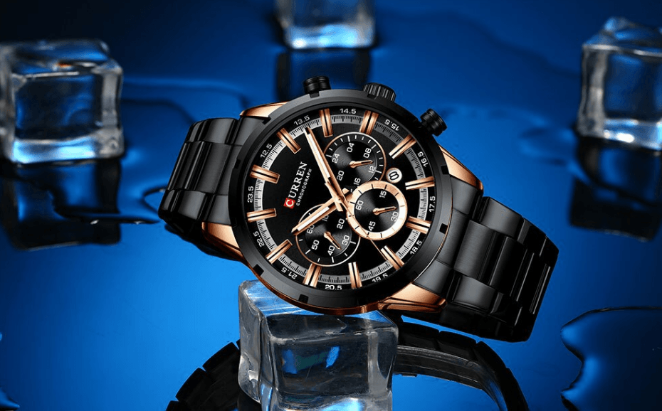 Men's Sports Waterproof Stainless Steel Watch With Chronometers And Special Date Display Unique Design Perfect Gift