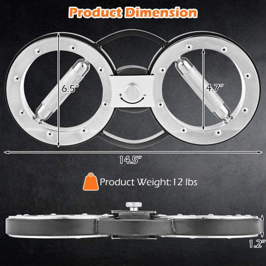 12 LBS Burn Machine Arm Workout Equipment with Adjustable Resistance