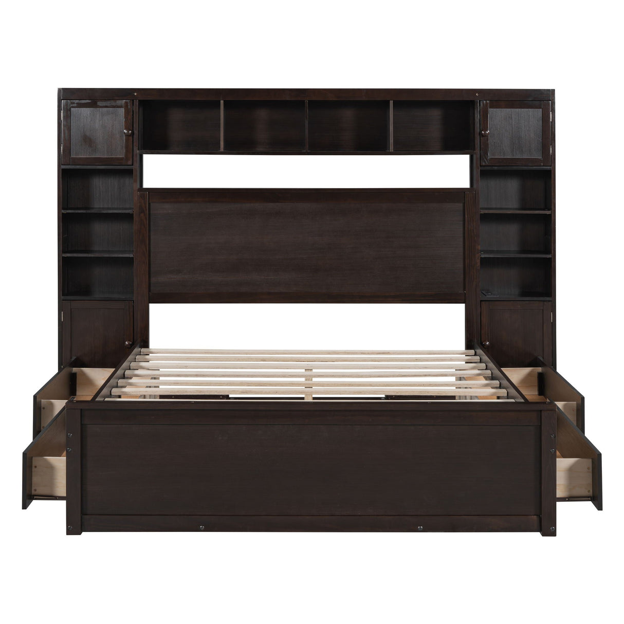 Bed With All In One Cabinet, Shelf And Sockets by Couch.com