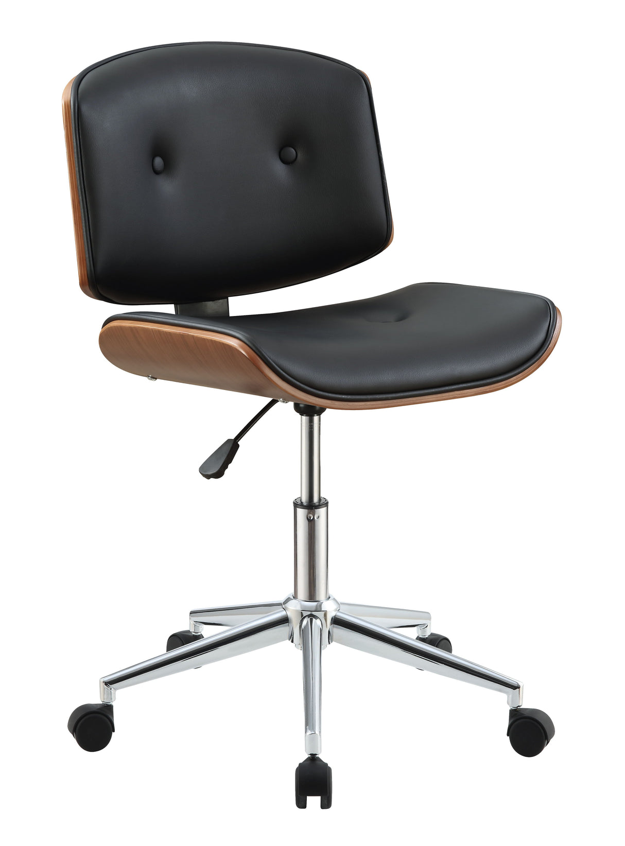 Camila - Synthetic Leather Office Chair - Black by Couch.com