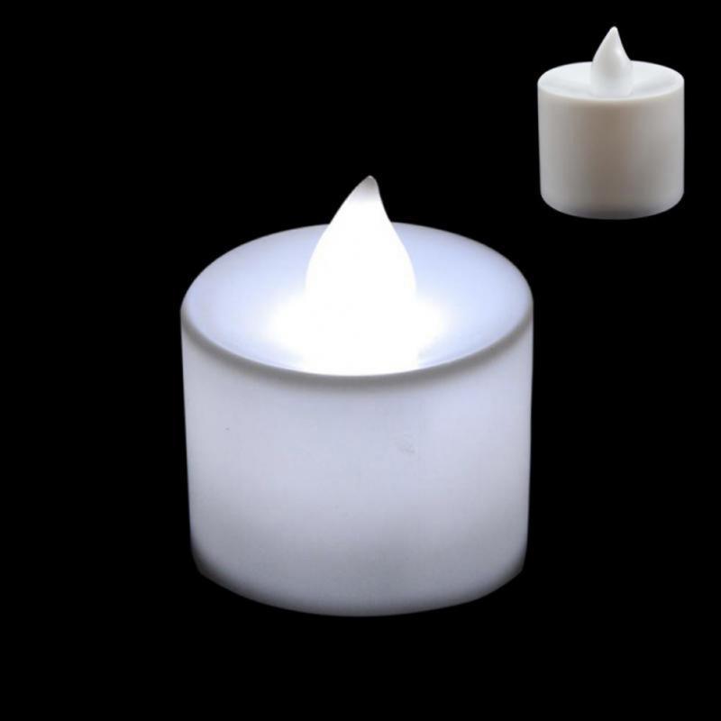 12Pcs Electronic LED Tea Light Candles Flickering Bulb Battery Operated Flameless LED Tea Light for Seasonal & Festival Celebration Electric Fake Candle Realistic Battery-Powered Flameless Candles for Home Bedroom Party Wedding Festival Decor