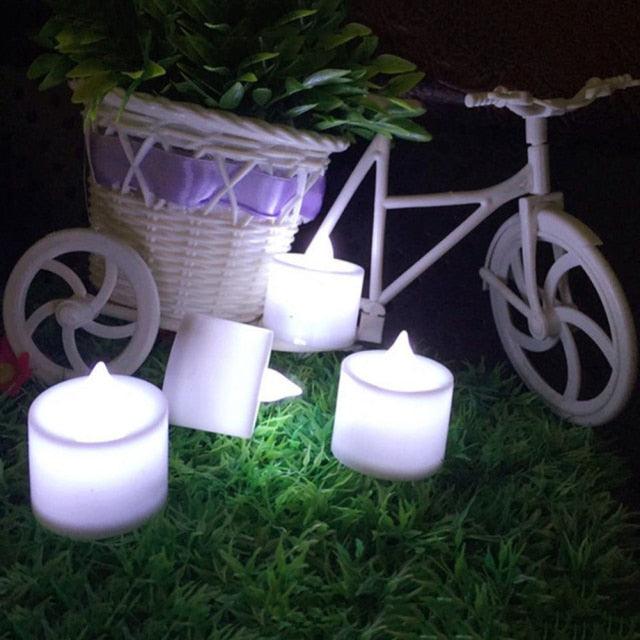 12Pcs Electronic LED Tea Light Candles Flickering Bulb Battery Operated Flameless LED Tea Light for Seasonal & Festival Celebration Electric Fake Candle Realistic Battery-Powered Flameless Candles for Home Bedroom Party Wedding Festival Decor