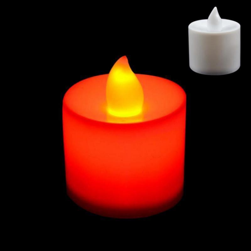 12Pcs Electronic LED Tea Light Candles Flickering Bulb Battery Operated Flameless LED Tea Light for Seasonal & Festival Celebration Electric Fake Candle Realistic Battery-Powered Flameless Candles for Home Bedroom Party Wedding Festival Decor