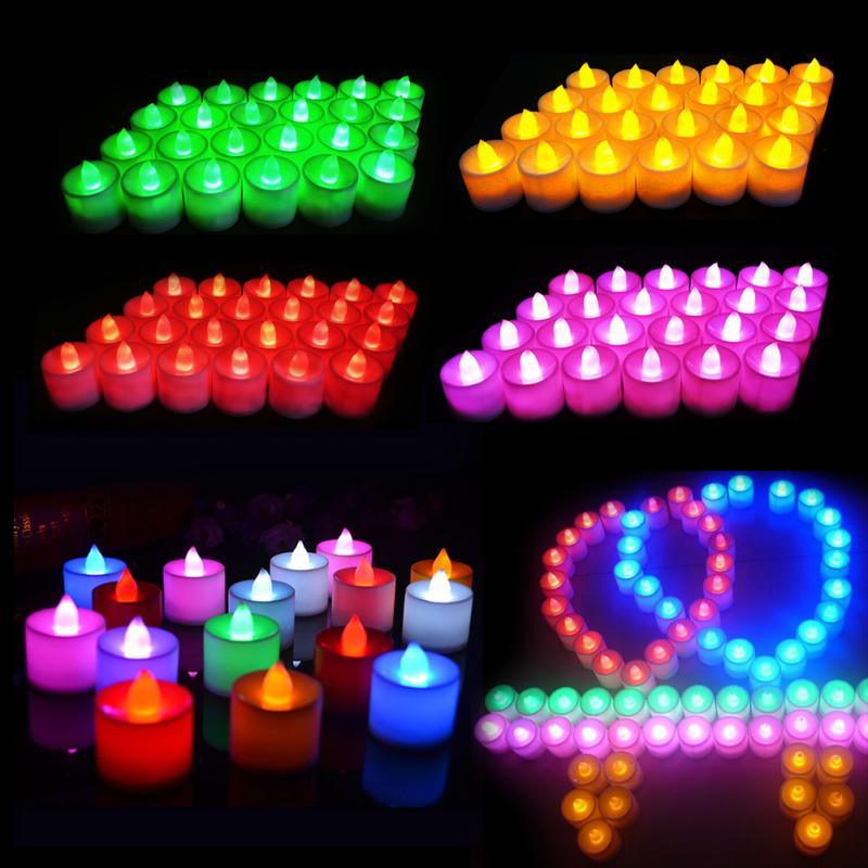 12Pcs Electronic LED Tea Light Candles Flickering Bulb Battery Operated Flameless LED Tea Light for Seasonal & Festival Celebration Electric Fake Candle Realistic Battery-Powered Flameless Candles for Home Bedroom Party Wedding Festival Decor