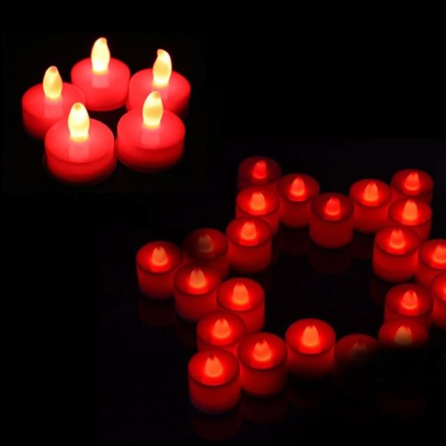 12Pcs Electronic LED Tea Light Candles Flickering Bulb Battery Operated Flameless LED Tea Light for Seasonal & Festival Celebration Electric Fake Candle Realistic Battery-Powered Flameless Candles for Home Bedroom Party Wedding Festival Decor