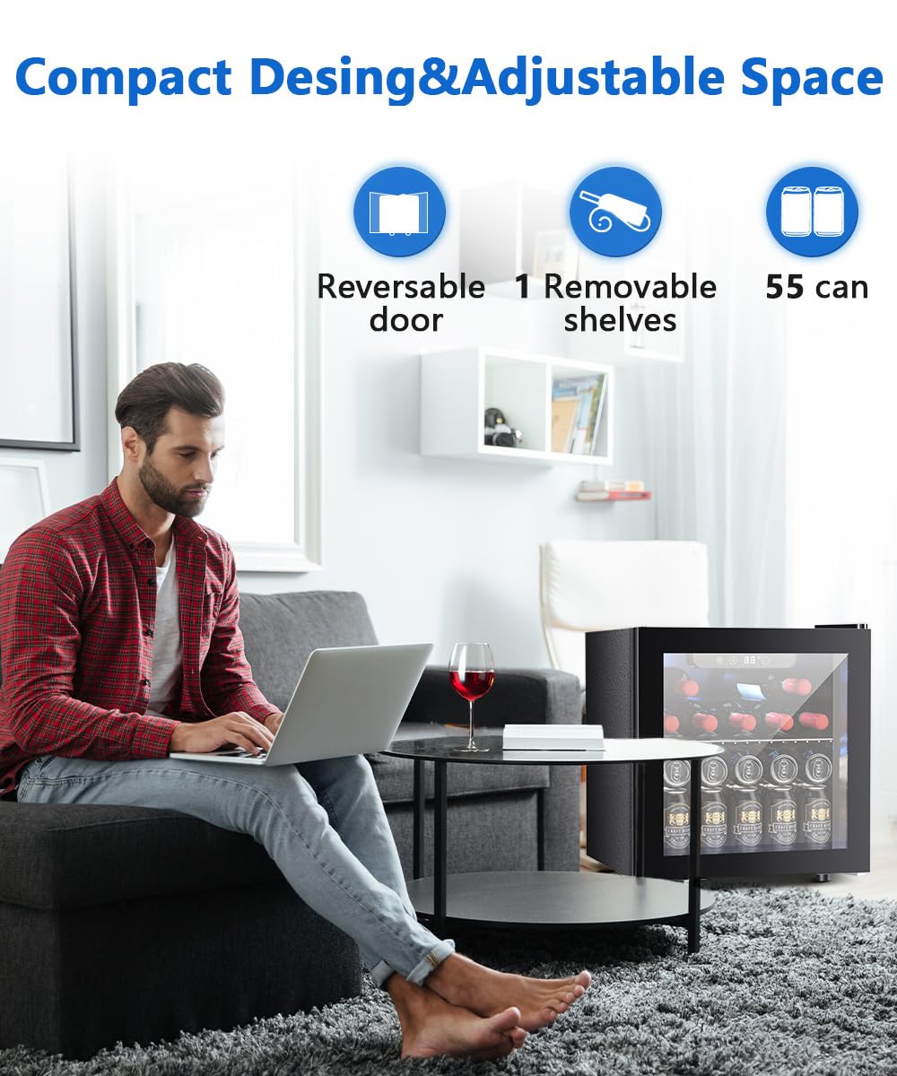 1.3 Cu.Ft Beverage Refrigerator Cooler W5836H