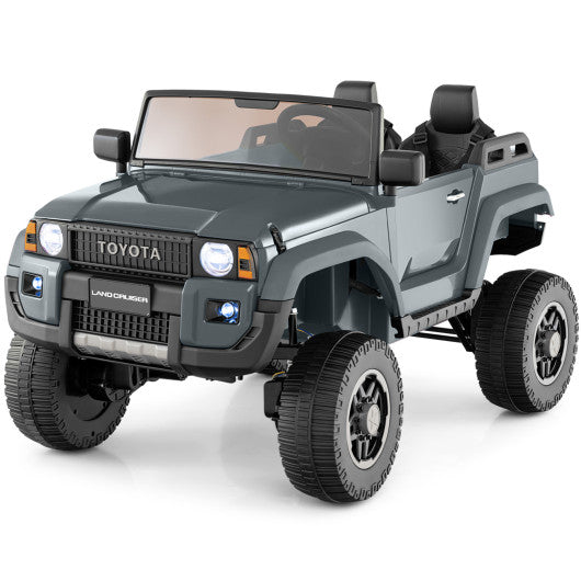 24V 2 Seater Ride on Car 4WD/2WD Switchable for Kids with Remote for Ages 3+-Gray