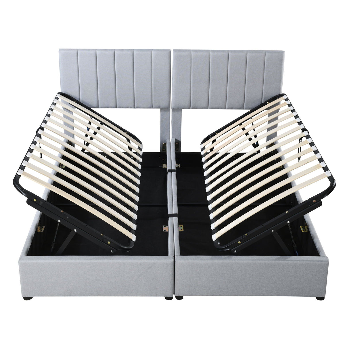 Upholstered Platform Bed With A Hydraulic Storage System by Couch.com