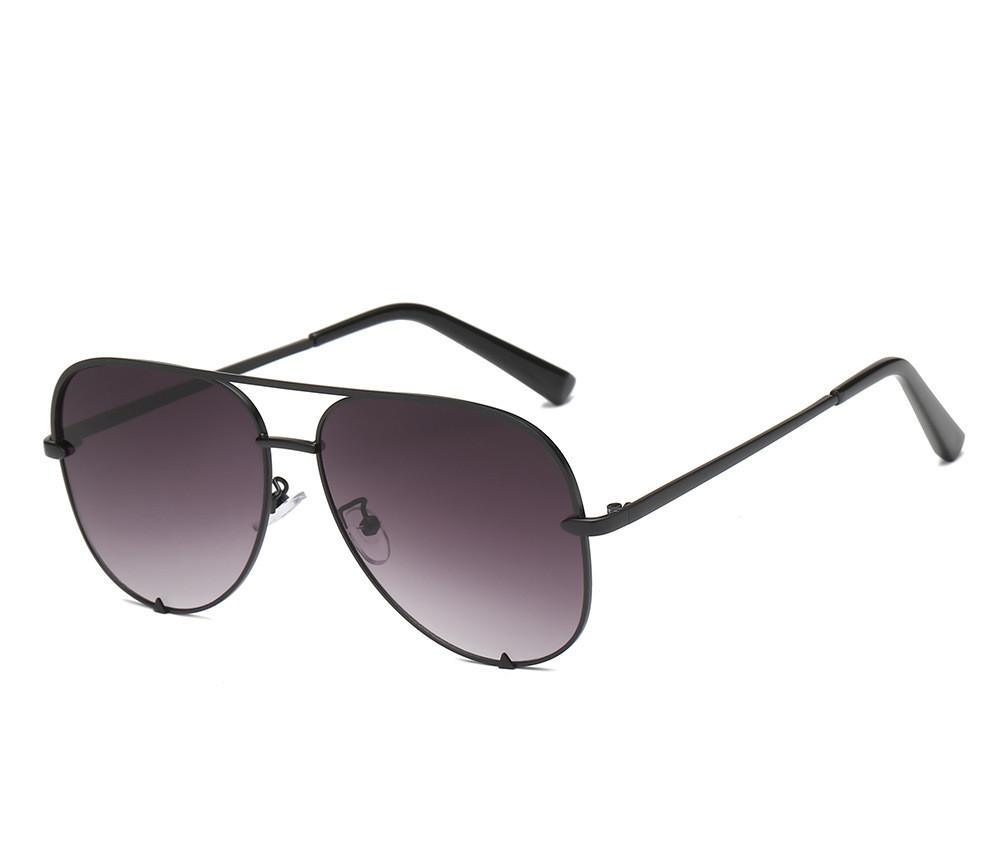 Luxury Lady Vintage Round Metal Sunglasses For Driving Black Retro Mirror Sunglasses Woman Shade Sunglasses With UV400 Protection