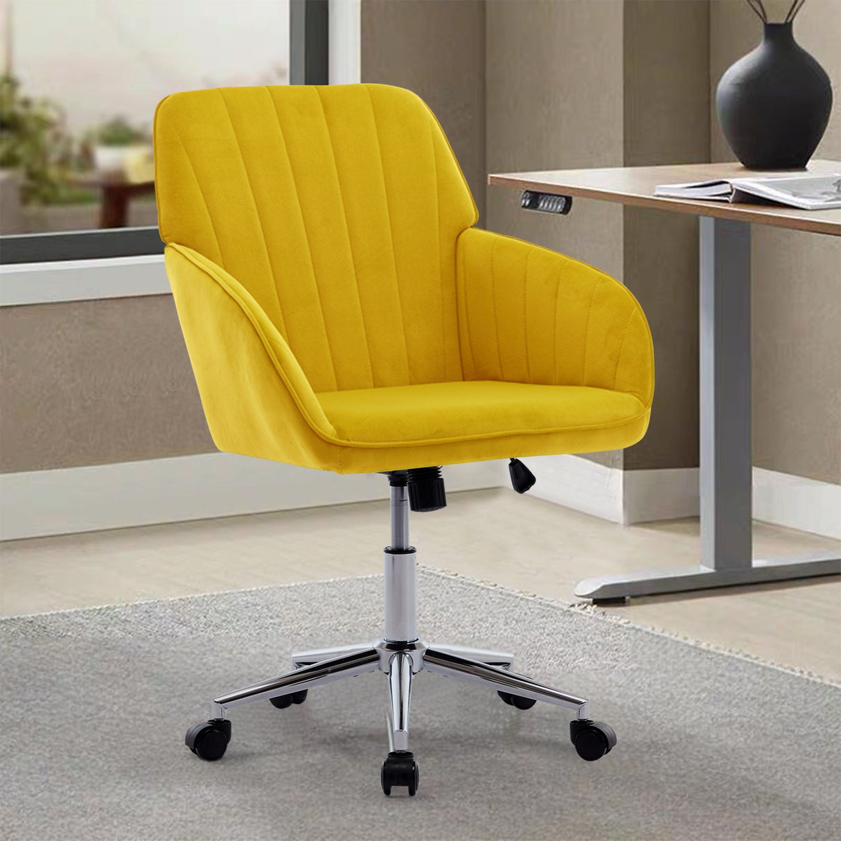 Adjustable Ergonomic Office Chair, Swivel Backrest Seat by Couch.com