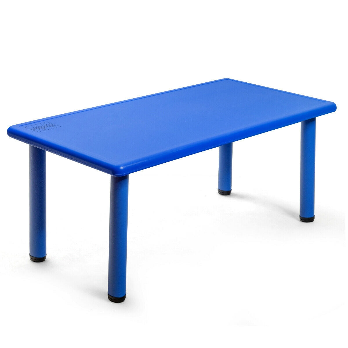 Kids Plastic Rectangular Learn and Play Table-Red
