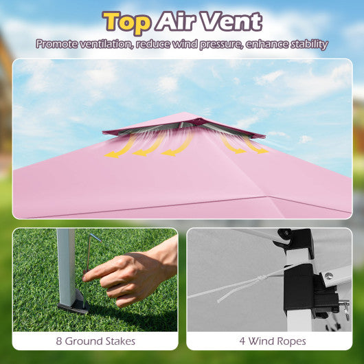 47.5 Inch Kitchen Freestanding Storage Cabinet with 3 Doors and 2 Large Drawers-White