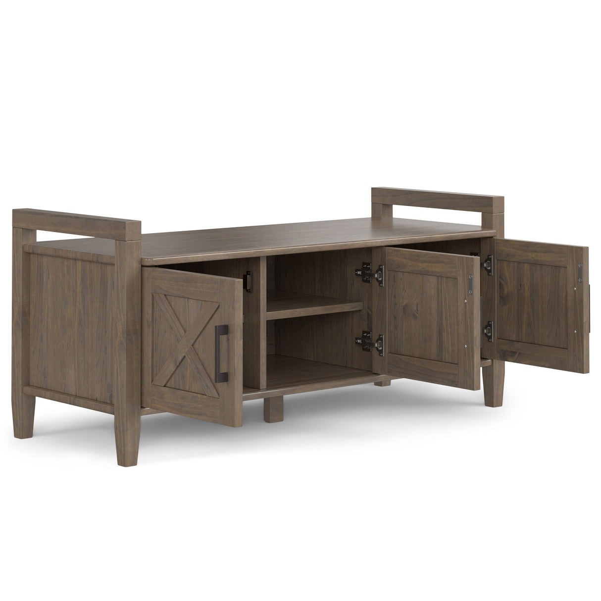 Ela - Entryway Storage Bench - Smoky Brown by Couch.com