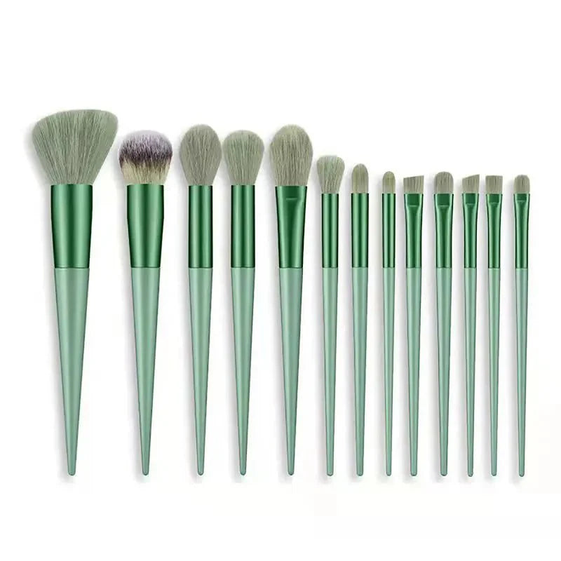 13Pcs A Set Soft Fluffy Makeup Brushes For Cosmetics Foundation Blush Powder Eyeshadow Kabuki Blending Makeup Brush Beauty Tools
