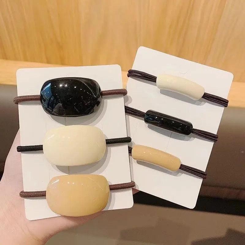 1/3Pcs/Set Women Scrunchie Hair Ties Ponytail Holder Headband Rubber Bands Fashion Elastic Hair Bands Hair Rope Gorgeous Hair Accessories For Women