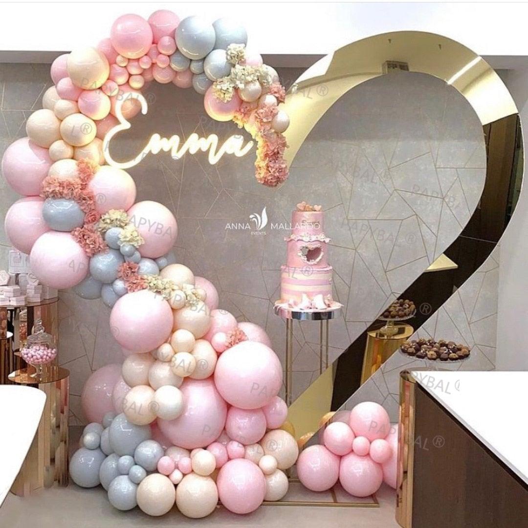 147pcs Pink Heart Shape Garland Arch Balloons Kit For Wedding Birthday Party Baby Showers Gender Reveal Girls Party Bridal Shower Girl Birthday Ballon Decoration