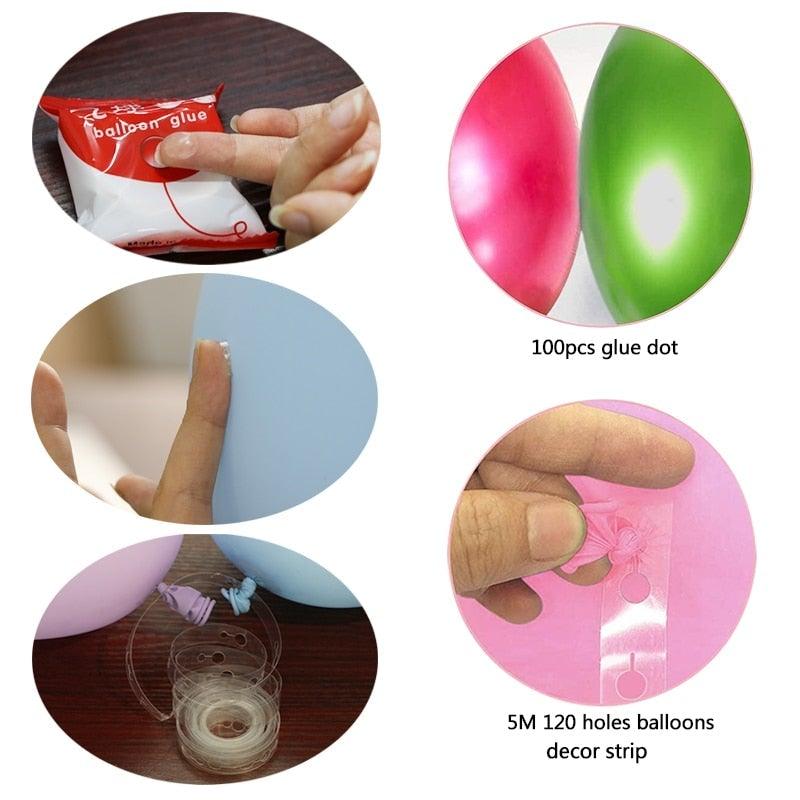 147pcs Pink Heart Shape Garland Arch Balloons Kit For Wedding Birthday Party Baby Showers Gender Reveal Girls Party Bridal Shower Girl Birthday Ballon Decoration