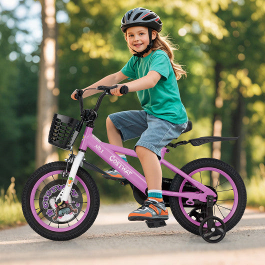14 Inch Kids Bike for 3-5 Years Old Sport Bicycle with Adjustable Handlebar and Saddle-14 inches
