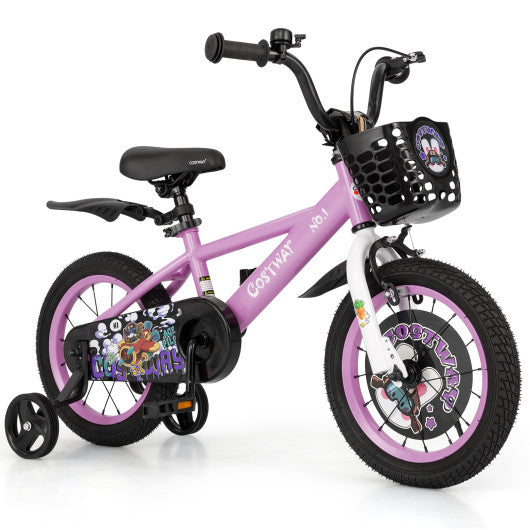 14 Inch Kids Bike for 3-5 Years Old Sport Bicycle with Adjustable Handlebar and Saddle-14 inches