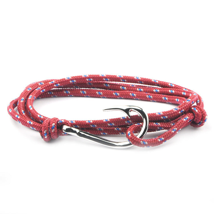 Fashion Hot Multilayer Rope Bracelet hope Anchor Sailor Anchor Bracelets For Men and Women Best Gift Hook Bracelet