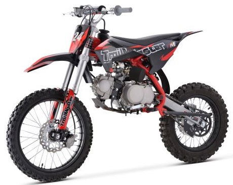 TrailMaster TM24 125cc Dirt Bike 4-Speed Semi Auto (17/14), Ages 12 and up