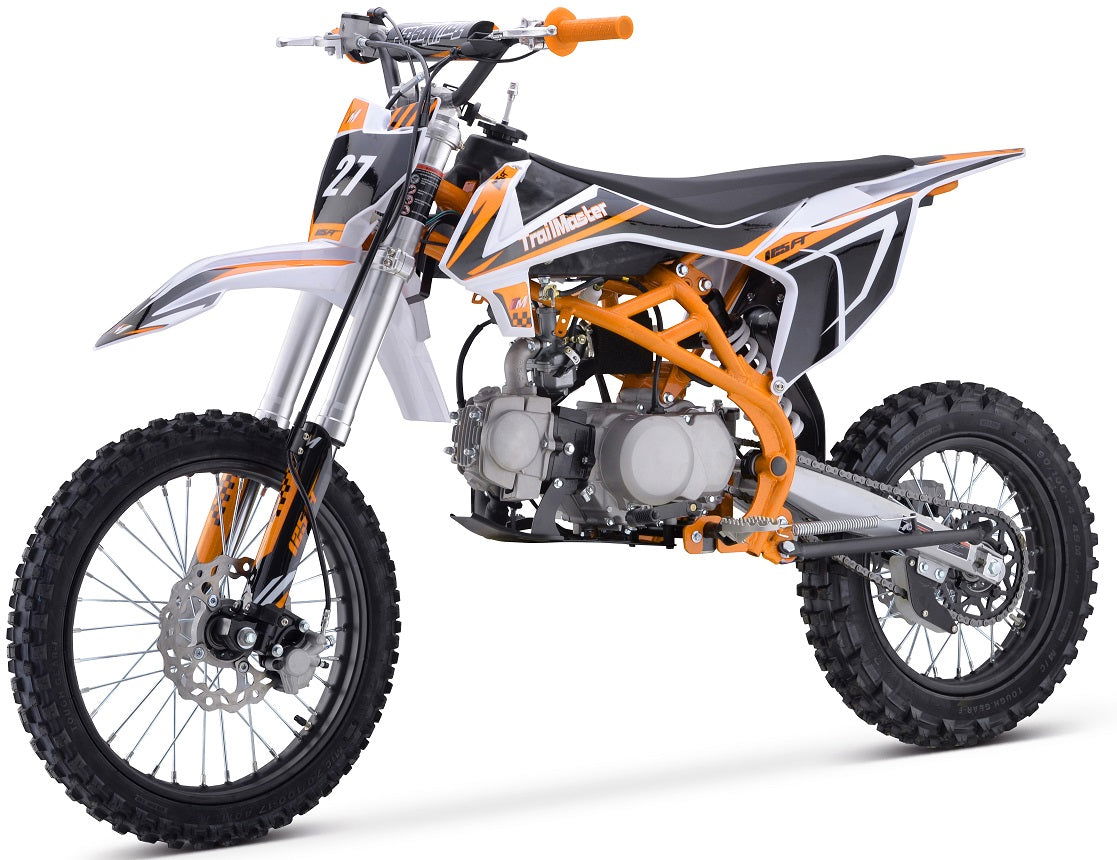 TrailMaster TM27 125cc Large Frame, Dirt Bike 4-Speed Manual (17/14), Ages 12 and up