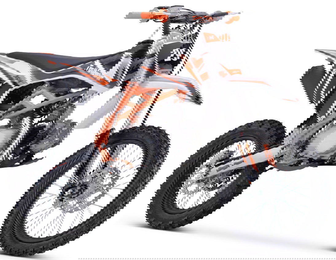 TrailMaster TM29 125cc Dirt Bike, Large Frame, 4-Speed Manual, with Electric Start (17/14), Ages 12 and up