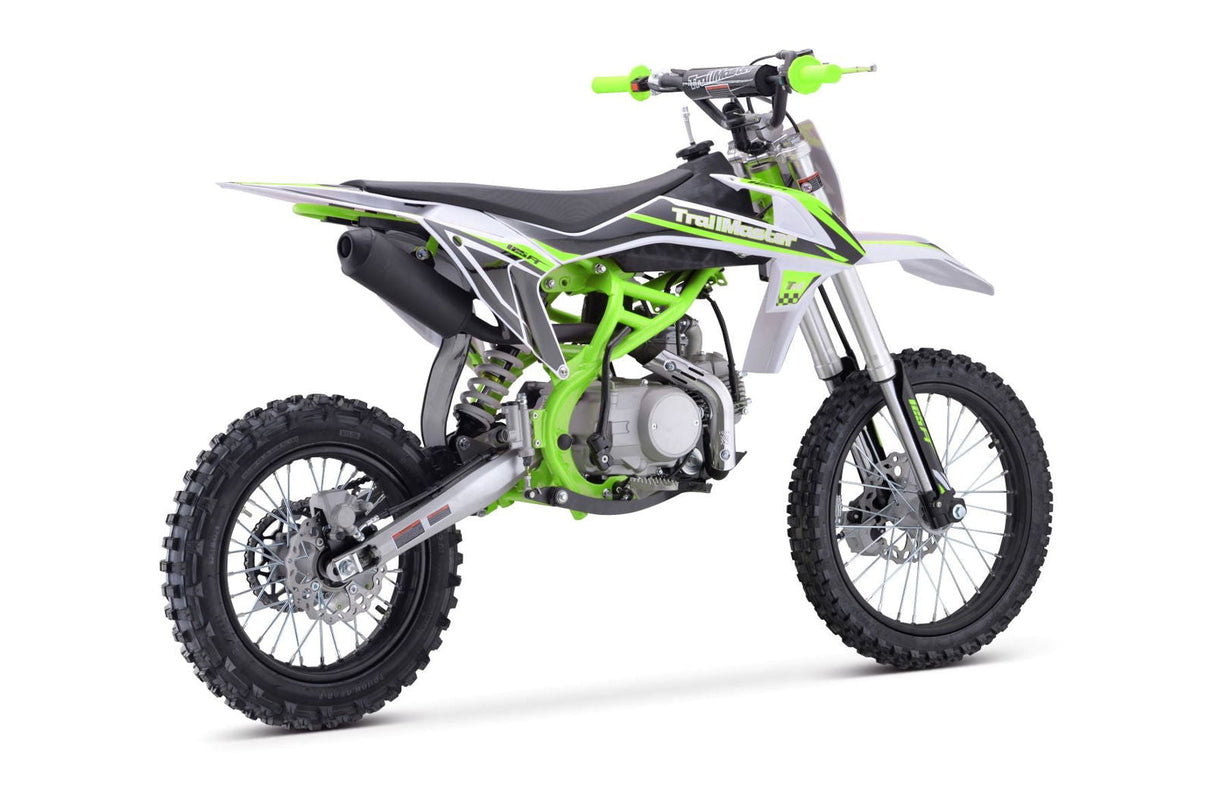 TrailMaster TM29 125cc Dirt Bike, Large Frame, 4-Speed Manual, with Electric Start (17/14), Ages 12 and up