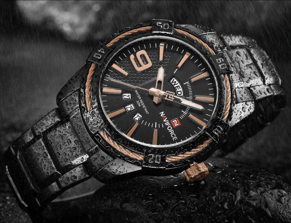 Men's Luxury Stainless steal Waterproof Watch With Day And Date Display Unique Design Perfect Gift In Modern Metal Men Wrist Watch Design