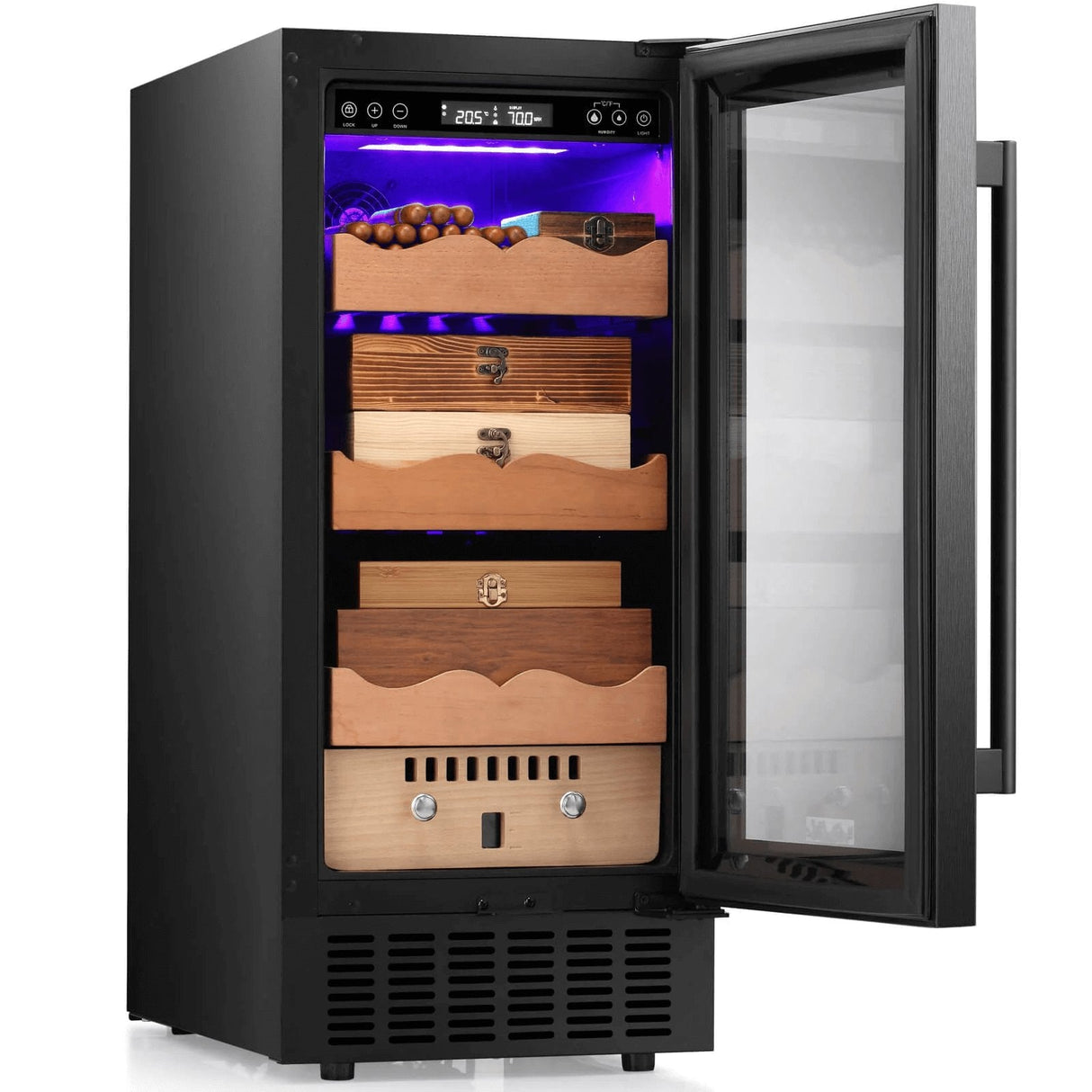 15 Inch Cigar Humidor Electric Humidor Black X5196H