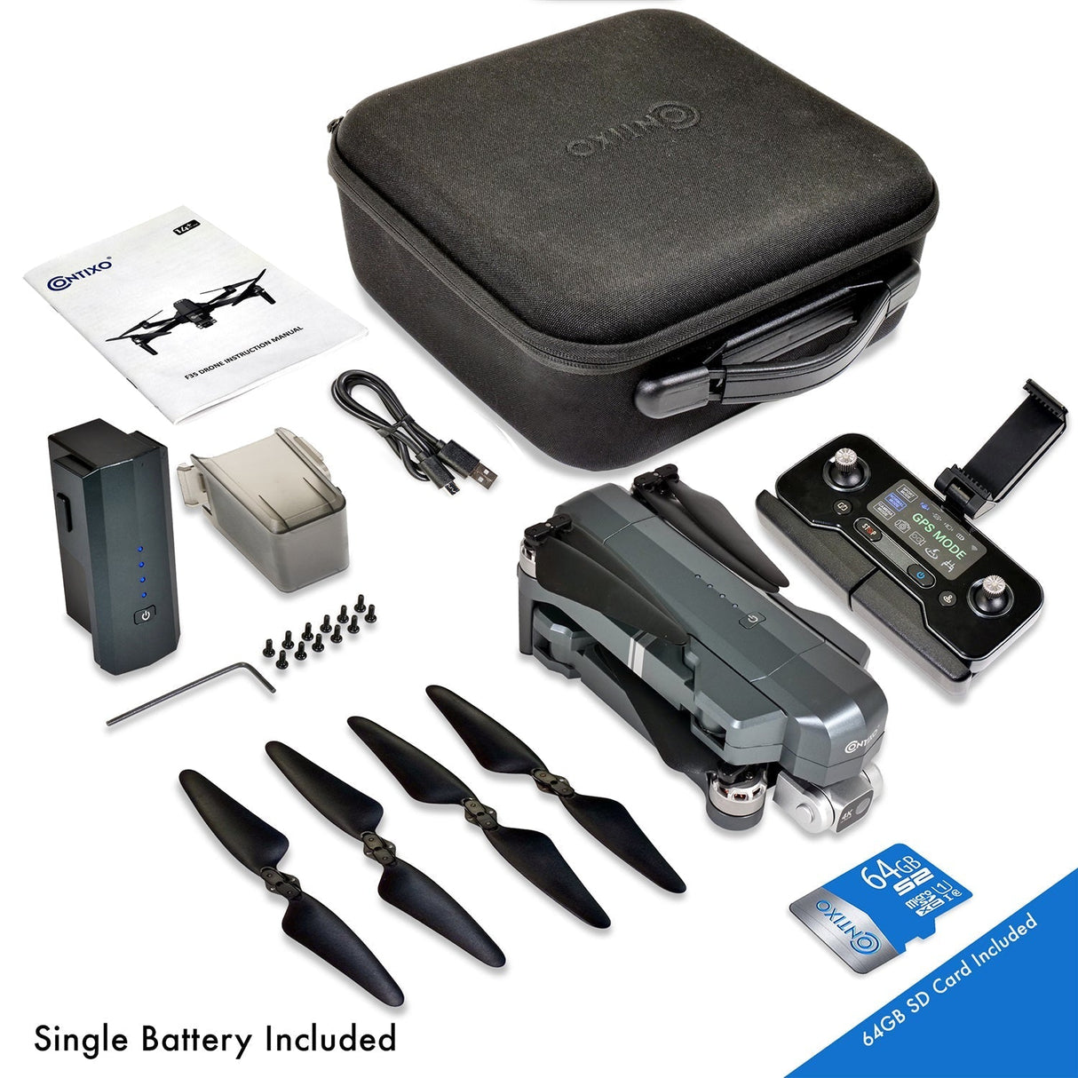 Contixo F35 GPS Drone With 4K UHD Camera