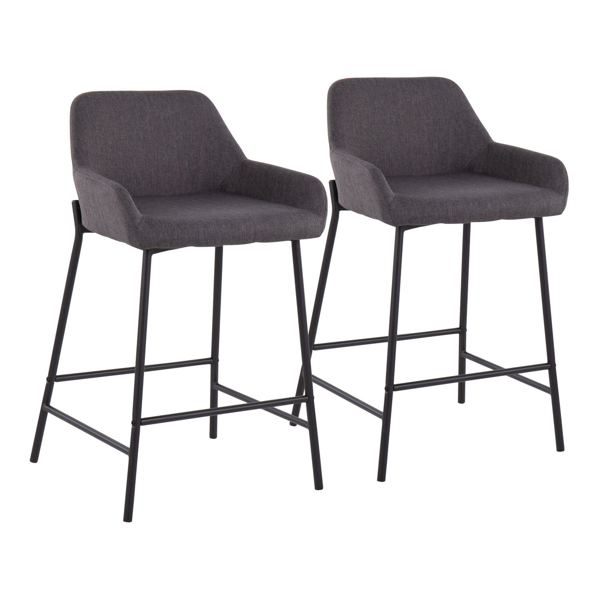 Daniella - Industrial Fixed Height Counter Stool (Set of 2) by Couch.com
