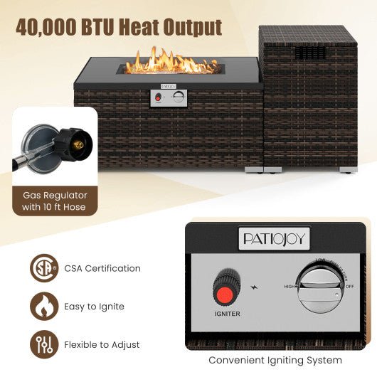 24-Inch Barrel Charcoal Grill with 2 Folding Side Tables and 544 sq.in Cooking Area