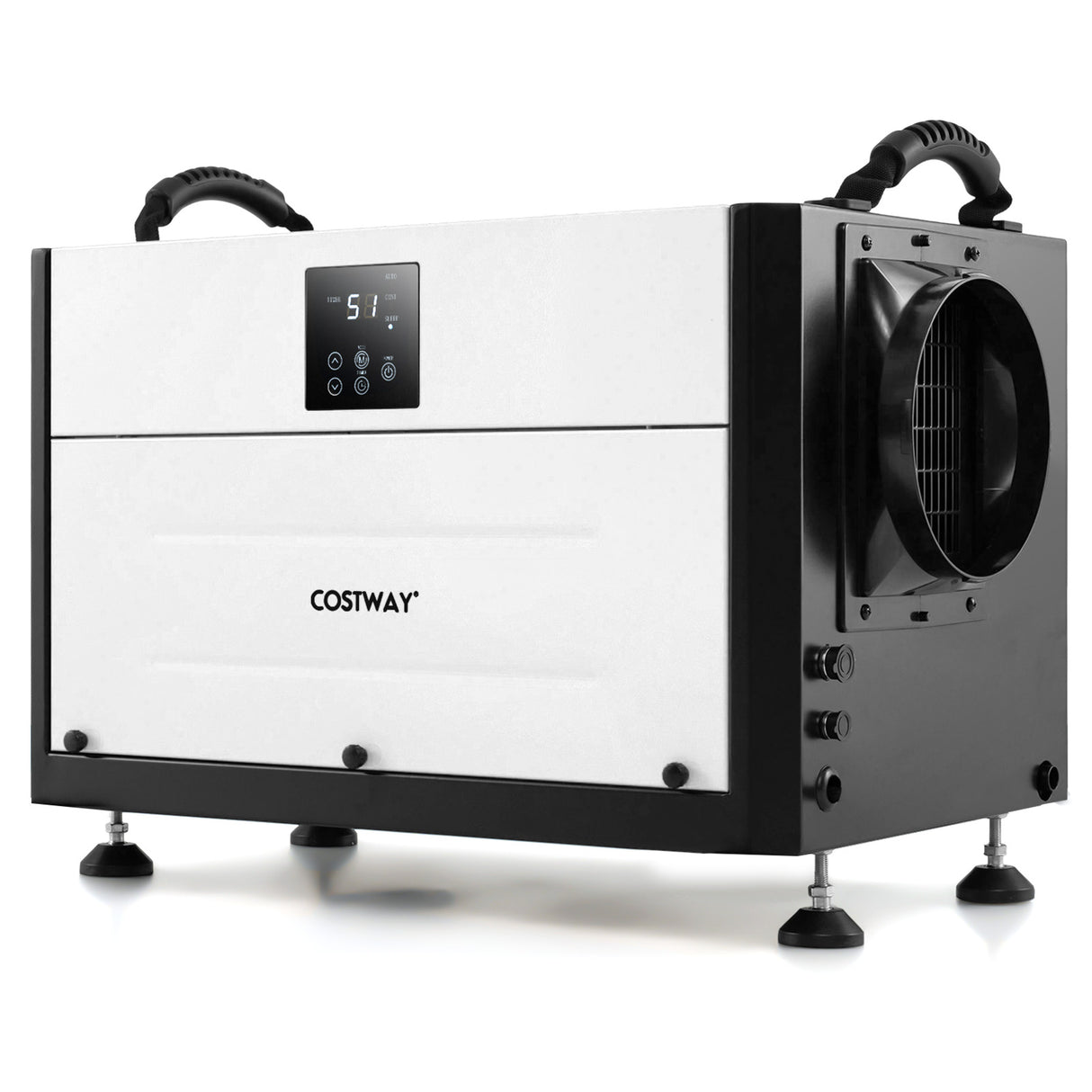 155 Pint Crawl Space Dehumidifier with 3 Modes and 24H Time-White