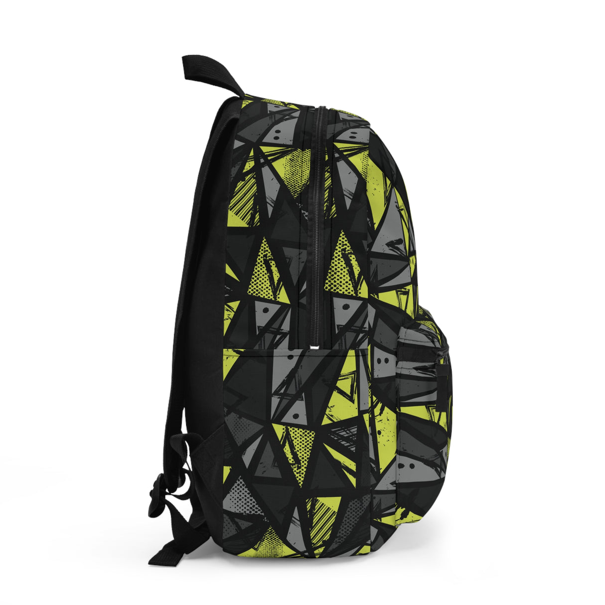 Kids Abstract Black Yellow Backpack