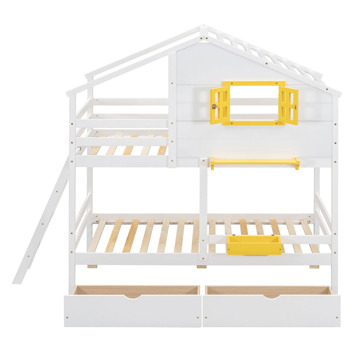 Bunk Bed With Playhouse Roof And Window by Couch.com