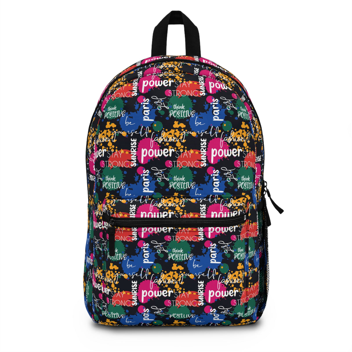 Kids Words of Wisdom Black Backpack