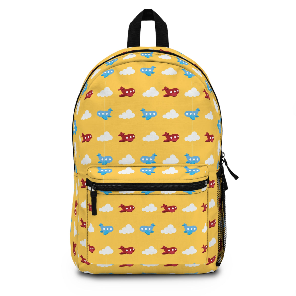 Kids Airplanes Yellow Backpack