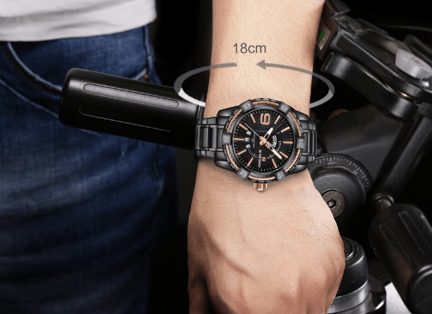 Men's Luxury Stainless steal Waterproof Watch With Day And Date Display Unique Design Perfect Gift In Modern Metal Men Wrist Watch Design