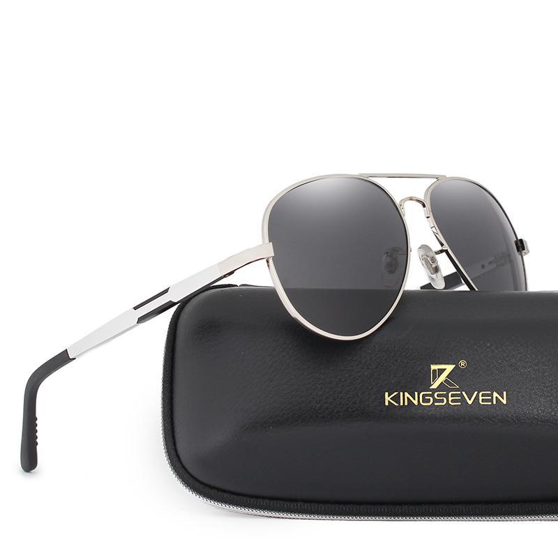 Aviation Luxury Aluminum Magnesium Gold Fashion Polarized Lens Sunglasses Men/Women Driving Mirror Sunglasses Military Style