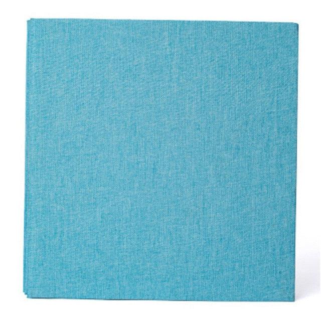 16-inch 20 Pages Self Adhesive Photo Album DIY Scrapbook Rustic Linen Cloth Cover Personalize Album for Wedding Memory Album Home Decor House Decoration DIY Memorable Gifts For Loved Ones