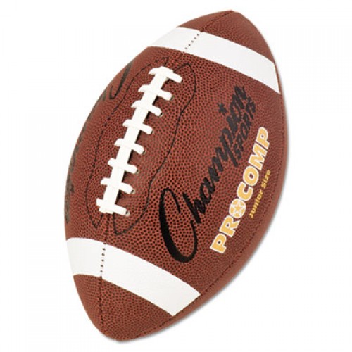 Champion Sports Pro Composite Football, Junior Size, Brown (CF300)