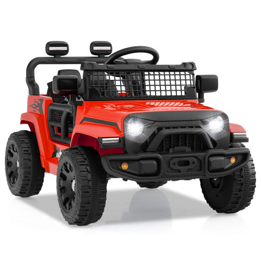 12V Kids Ride on Truck Car Battery Powered Electric Vehicle-Red