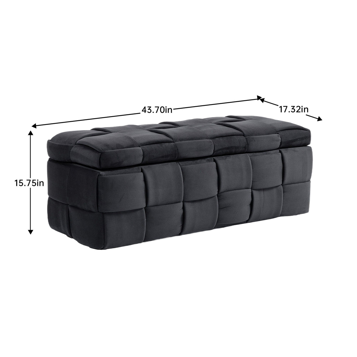 Upholstered Storage Ottoman With Safety Hinge by Couch.com