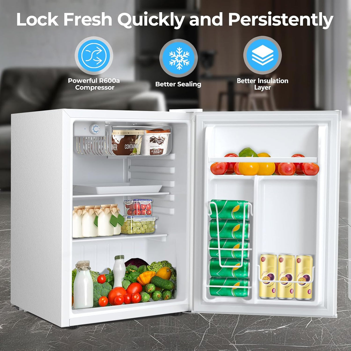1.6\2.6\3.2 cu. ft Mini Fridge with Freezer